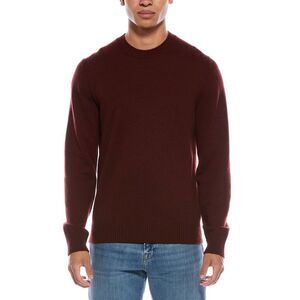 Vince Mens Classic Wool & Cashmere-Blend Crewneck Sweater, Red